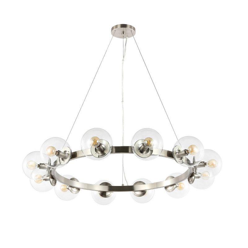 Rylian 12 Light 38" Chandelier - CHA4063 - Nickle - Safavieh