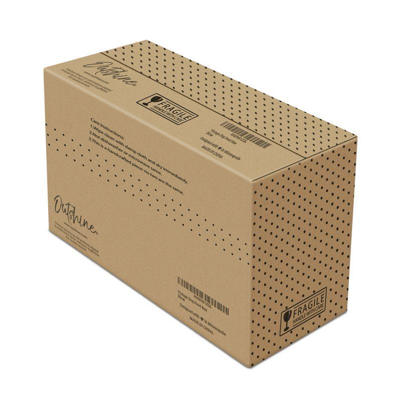 Outshine Co Outshine White Farmhouse Dog Food Bin Storage Container Cute Pet Food And Treat Canister With Lid & Reviews | Wayfair