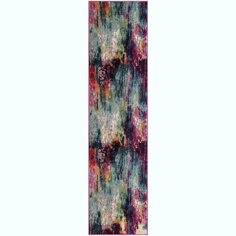 Unique Loom Chromatic Sunset Abstract Indoor Woven Area Rug