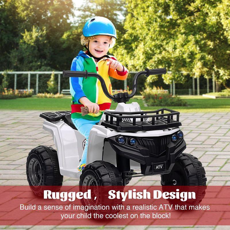 12V Kids Ride On Electric ATV, Ride Car Toy with Bluetooth Audio