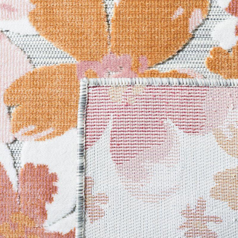 Cabana CBN488 Loomed Indoor/Outdoor Area Rug - Grey/Rose - 8'x10' - Safavieh