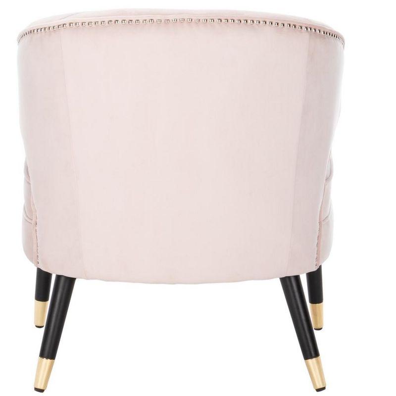 Stazia Wingback Accent Chair - ACH4502 - Blush/Black - Safavieh