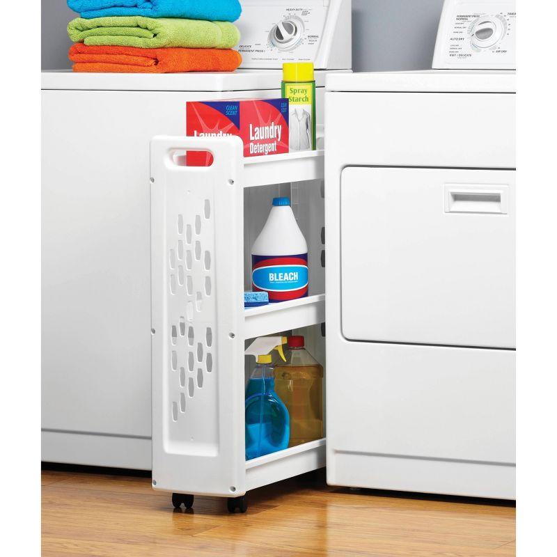 Whitmor, Inc Plastic Free Standing Laundry Cart with Wheels