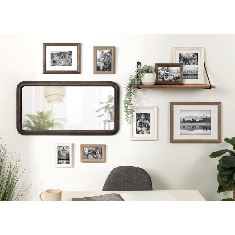 Kate and Laurel Pao Framed Wood Wall Mirror