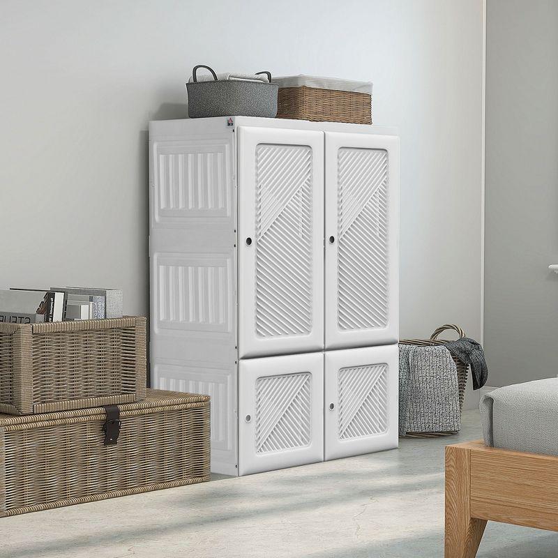 HomCom 27.25'' Fabric Portable Wardrobe