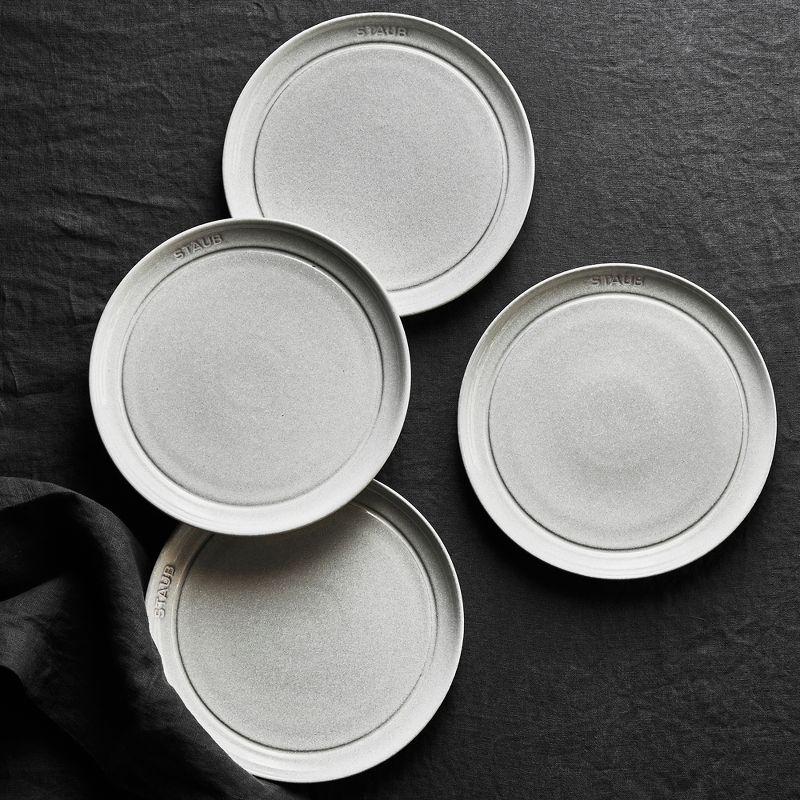 Staub Staub Ceramic Dinnerware 4-Piece 9-inch Salad Plate Set