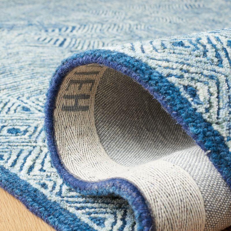 Micro-Loop MLP975 Hand Tufted Area Rug - Navy - 5'x8' - Safavieh.