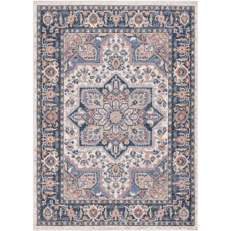 Astoria 5' x 8' Blue Synthetic Reversible Area Rug