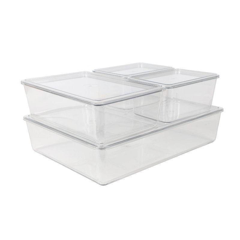 Martha Stewart Brody Premium Plastic Storage Bins With Lids