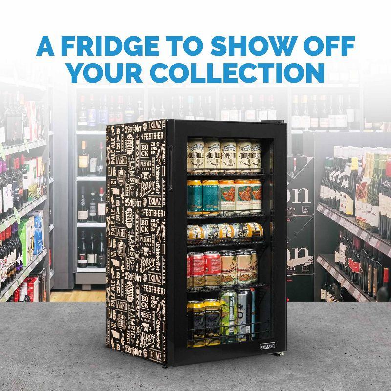 Newair Custom Designed Freestanding 126 Can Beer Fridge with SplitShelf