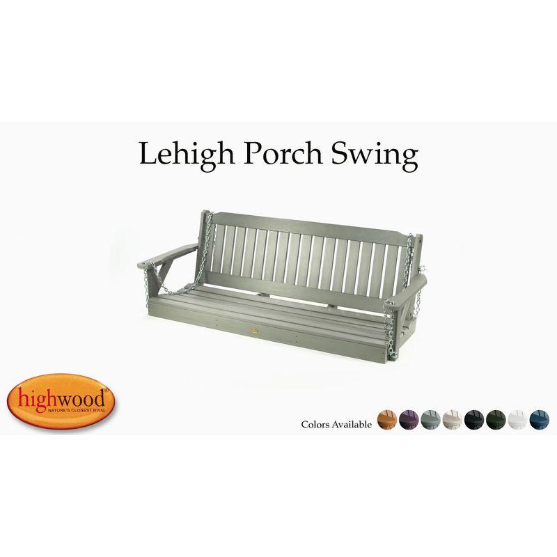 Lehigh 4' Porch Swing - White - highwood: Outdoor Furniture, 500lb Capacity, Fade-Resistant