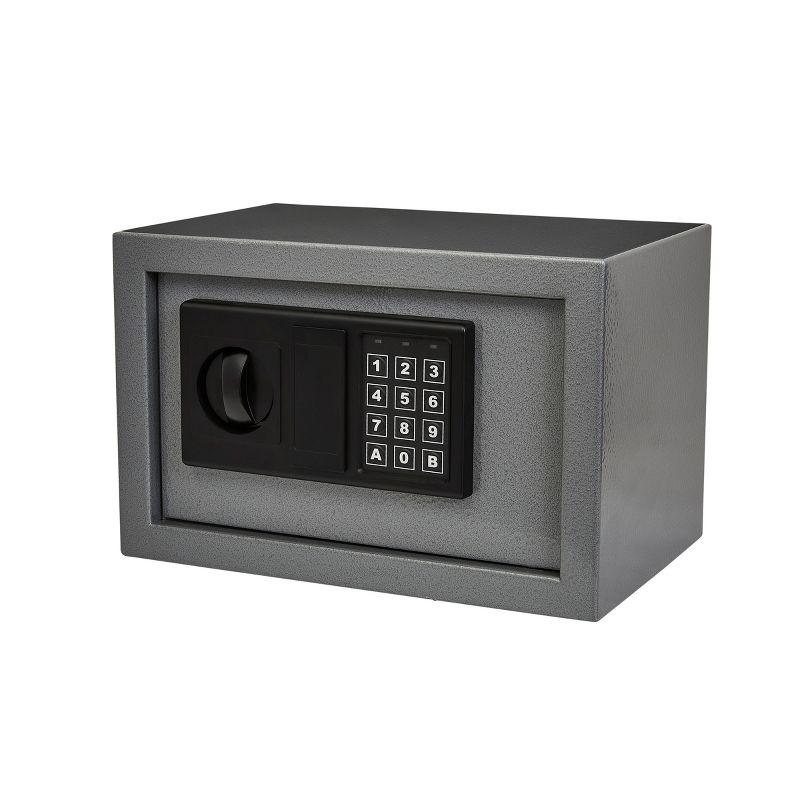 Gray Digital Steel Safe Box with Keypad and Override Keys