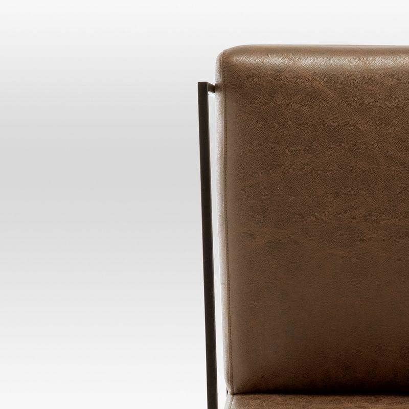 eLuxury Metal Arm Accent Chair