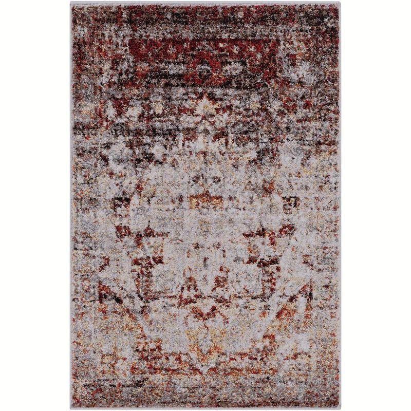 Mark & Day Libourne 3'11"x5'7" Rectangle Woven Indoor Area Rugs Burgundy
