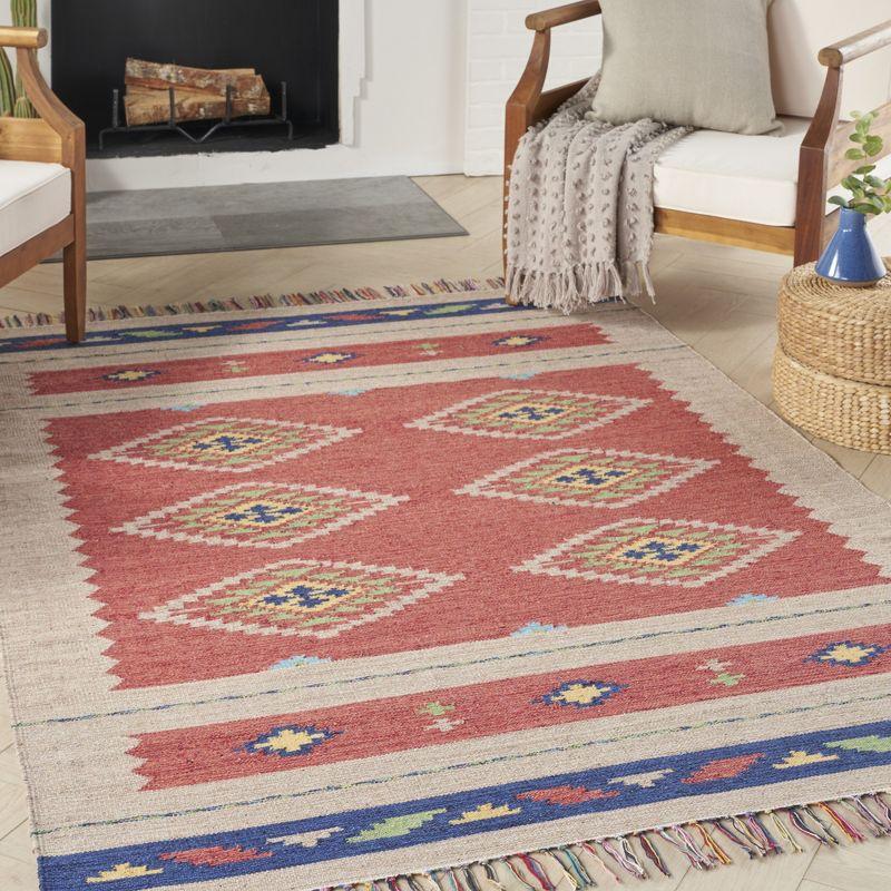 Nourison Baja Boho Geometric Southwestern Flatwoven Indoor Rug