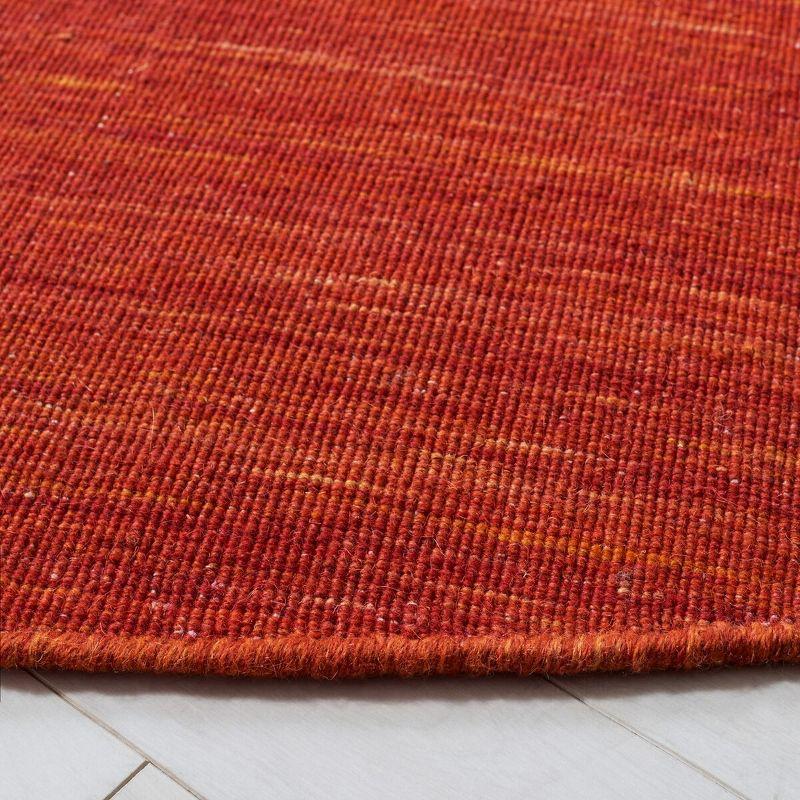 Kilim KLM850 Hand Loomed Area Rug - Red/Rust - 6' Round - Safavieh