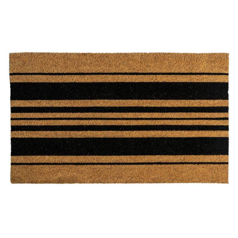 Entryways Bold Stripes Coir Doormat