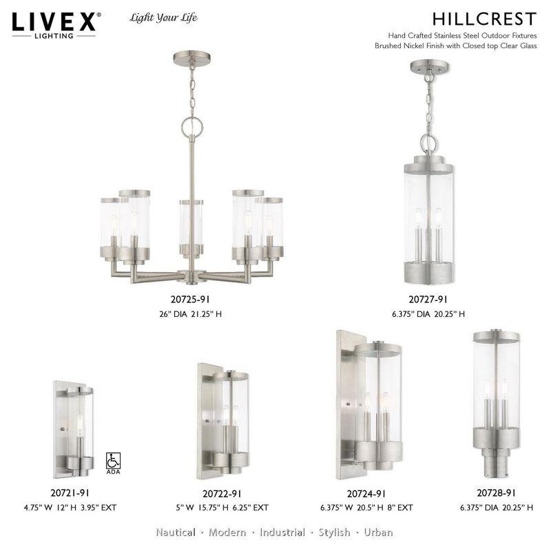 Gracie Oaks Taylen 5 - Light Stainless Steel Cylinder Chandelier
