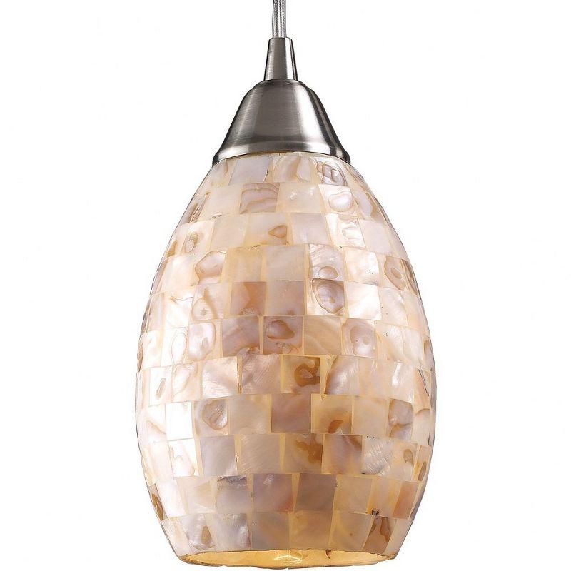 Elk Home Capri 1 - Light Pendant in  Satin Nickel