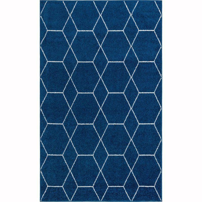 Unique Loom Trellis Frieze Geometric Trellis Indoor Woven Area Rug