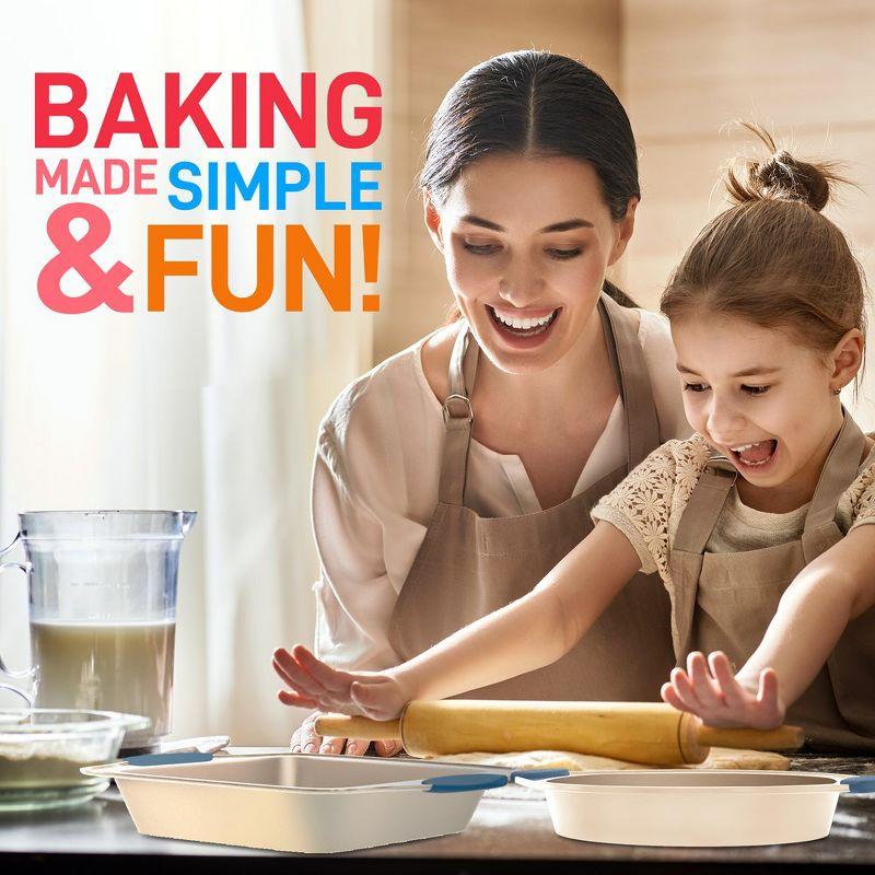 NutriChef Nutrichef 8 Piece Non-Stick Steel Bakeware Set