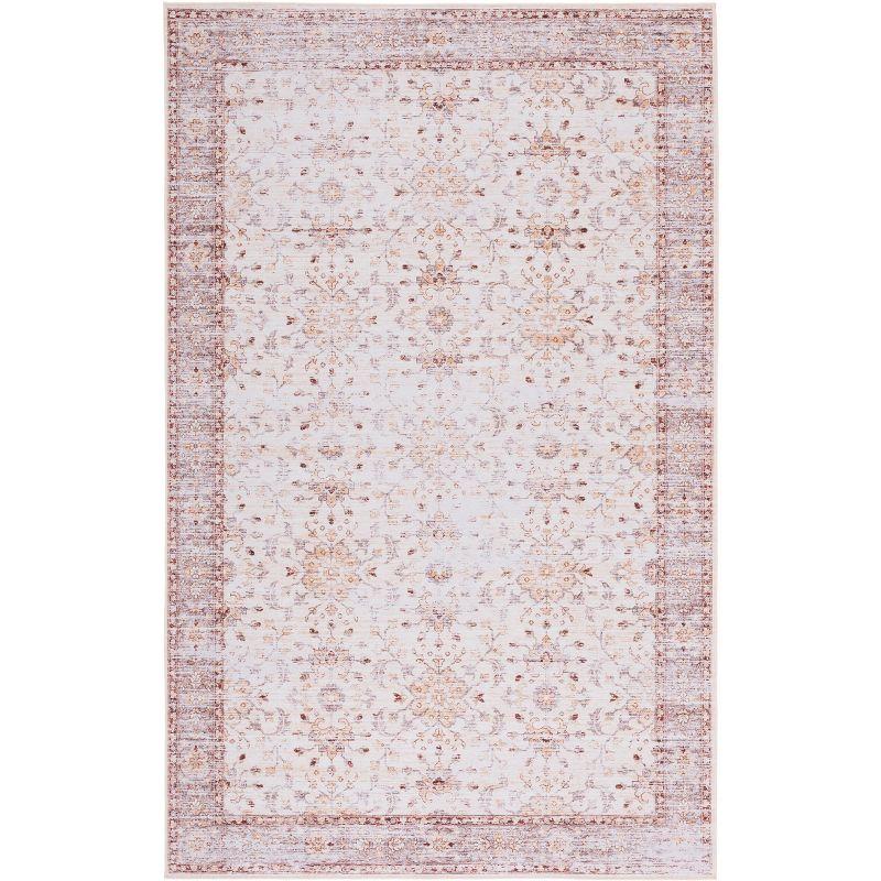 Tucson 8' x 10' Beige and Gold Hand-knotted Synthetic Rug