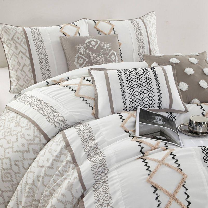 Nanshing America, Inc Anthony Microfiber 7 Piece Comforter Set