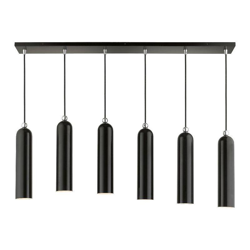 Livex Lighting Ardmore 6 - Light Island Pendant Light in  Shiny Black