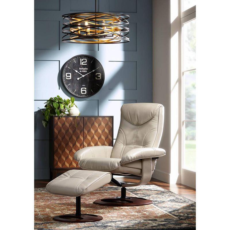 Minka Lavery Dark Bronze Mosaic Gold Chandelier 26" Wide Modern 6-Light Fixture for Dining Room House Foyer Kitchen Entryway Home