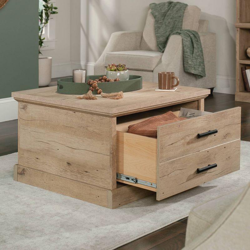 Prime Oak Square Storage Coffee Table with Drawers