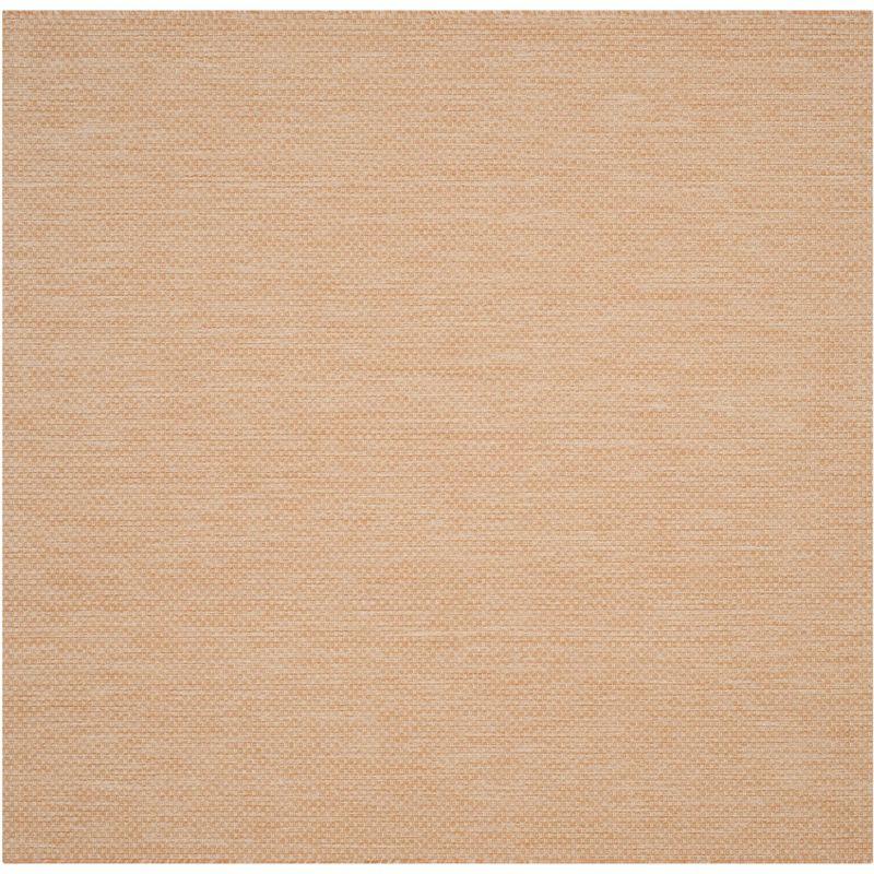 Courtyard CY8521 Power Loomed Indoor/Outdoor Area Rug - Natural/Cream - 6'7"x6'7" - Safavieh