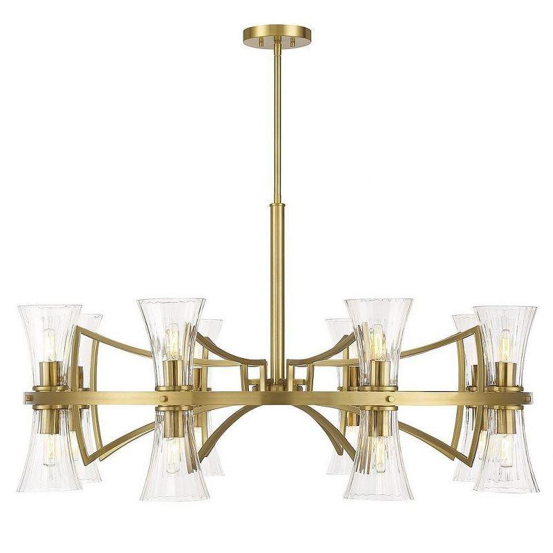 Bennington 16-Light Chandelier in Warm Brass