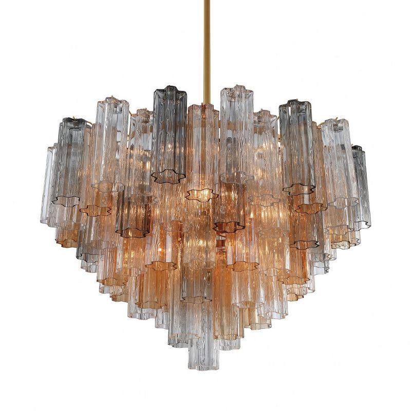 Crystorama Lighting Addis 16 - Light Chandelier in  Aged Brass