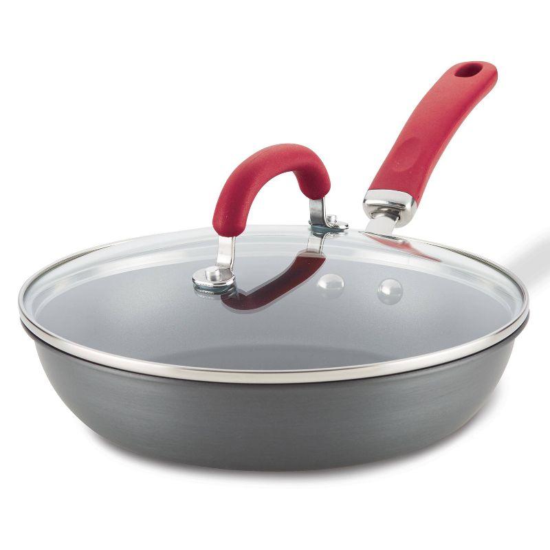 Rachael Ray Rachael Ray Create Delicious Hard Anodized Aluminum Nonstick Deep Frying Pan, 10.25-Inch