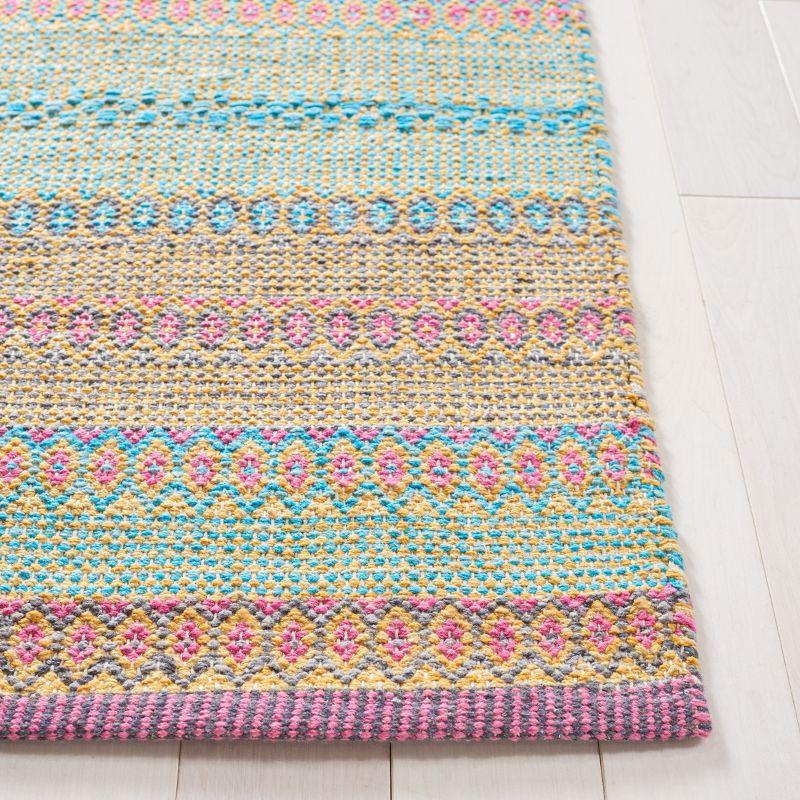 Montauk MTK851 Hand Woven Area Rug - Blue/Pink - 5'x8' - Safavieh.