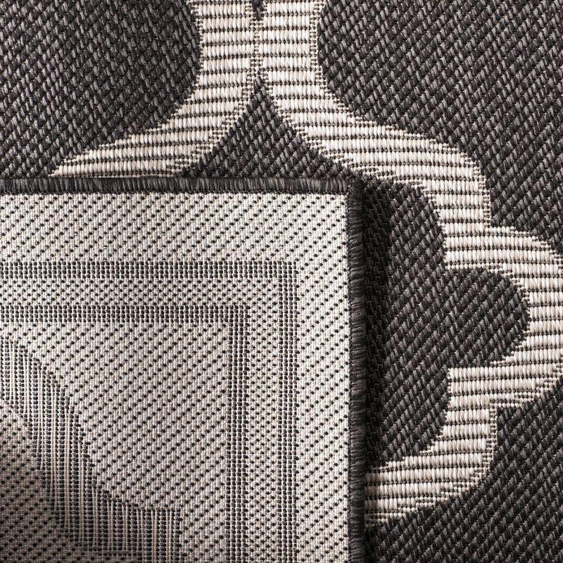 Bermuda BMU810 Power Loomed Indoor/Outdoor Machine Washable Area Rug - Charcoal/Ivory - 5'3"x7'6" - Safavieh