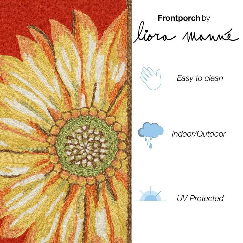 DBK Frontporch Sunflower Indoor/Outdoor Rug Yellow/Orange