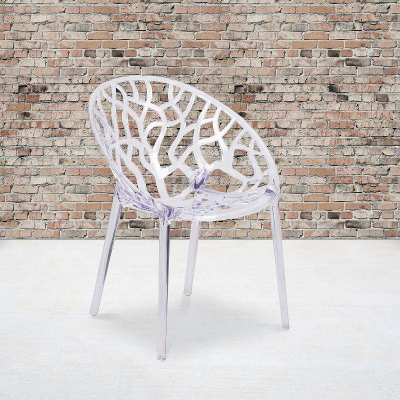 Flash Furniture Specter Series Transparent Stacking Side Chair