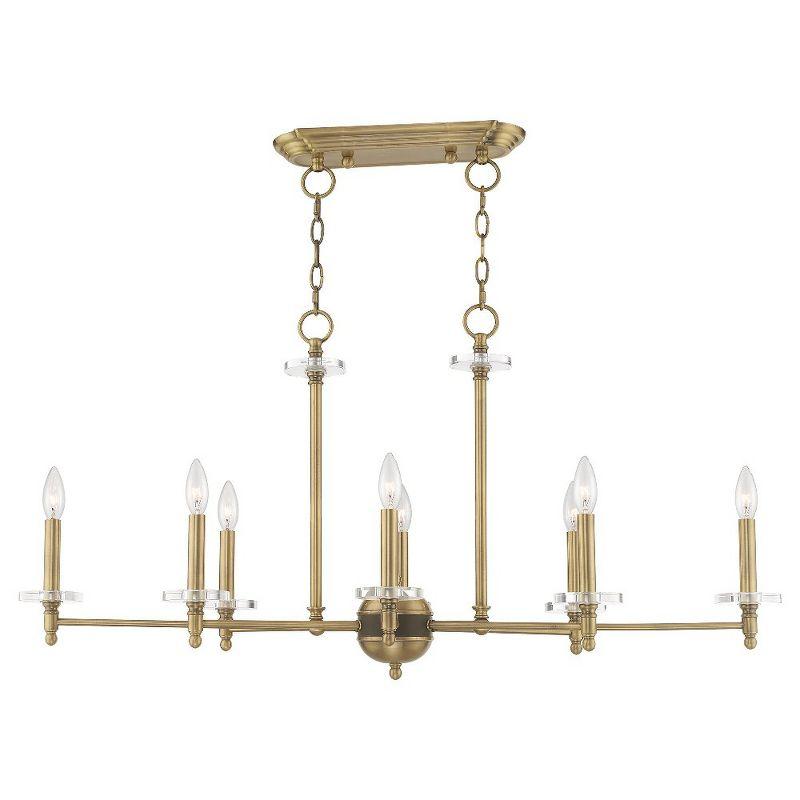 Livex Lighting Bennington 8 - Light Chandelier in  Antique Brass