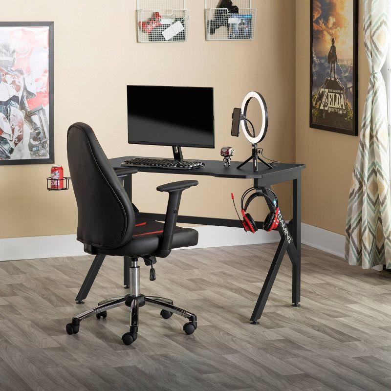 SD Gaming Saga PC Gaming Desk with Charging Hub