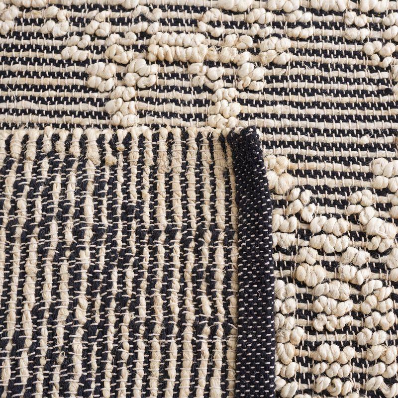 Natural Fiber NF383 Flat Weave Indoor Area Rug - Blush/Black - 6'x9' - Safavieh