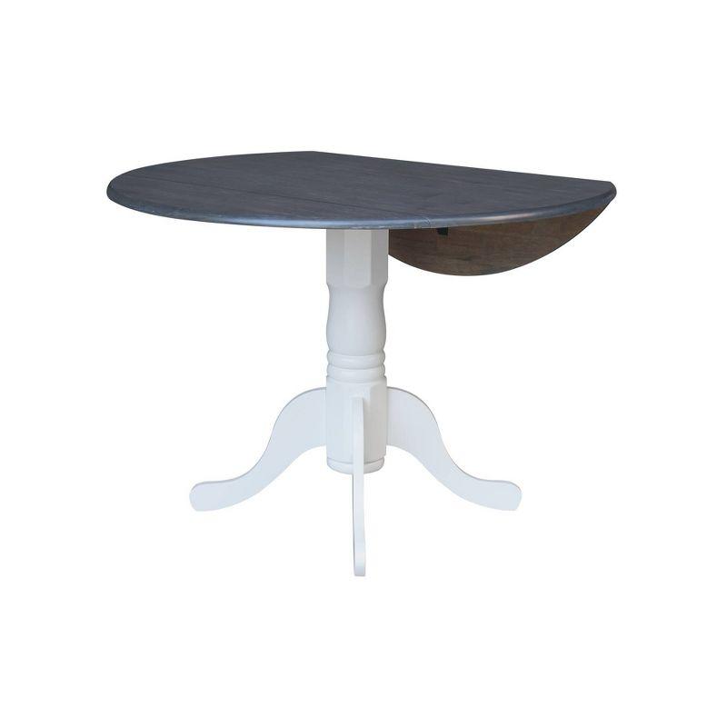 42" Mason Round Dual Drop Leaf Dining Table - International Concepts