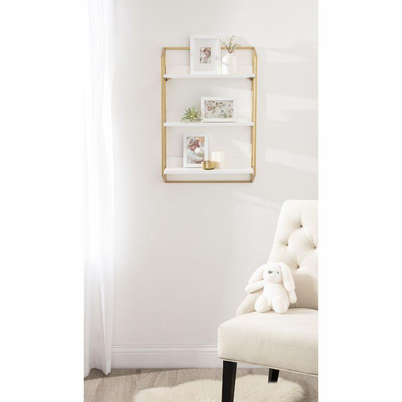 Kate and Laurel Hylton Tiered Wall Shelf