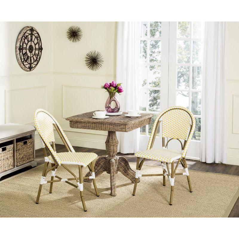 Casidy Polyethylene (PE) Wicker Wicker Outdoor Dining Side Chair