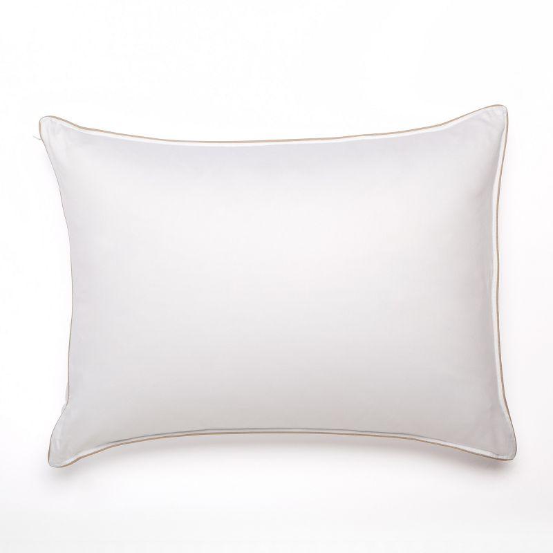 Soft White Goose Down Hypoallergenic Pillow for Stomach Sleepers