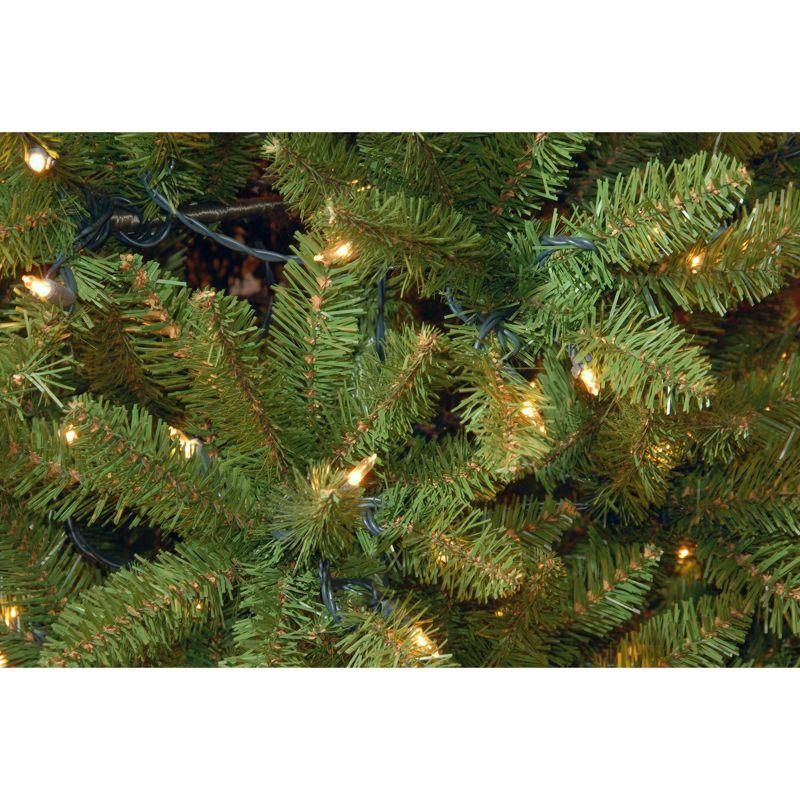 The Holiday Aisle® 7.5ft. Kingswood Fir Slim Tree with PowerConnect, Dual Color LED Lights