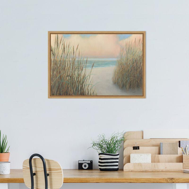 Amanti Art Beach Trail I by James Wiens Canvas Wall Art Print Framed 23-in. x 16-in.