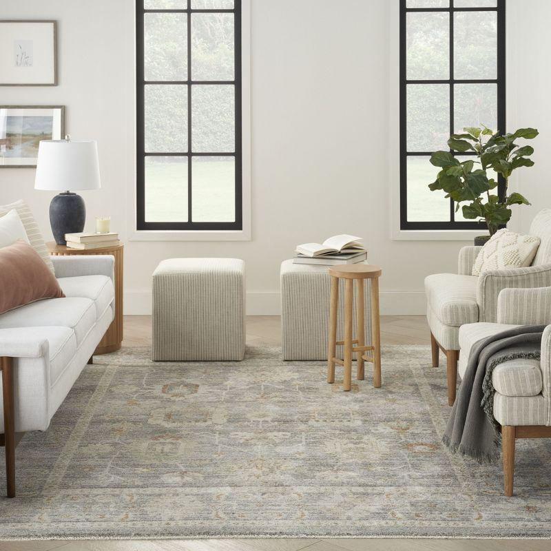 Nourison Traditional Home Vintage Indoor Area Rug Grey 7'10" x 10'1"