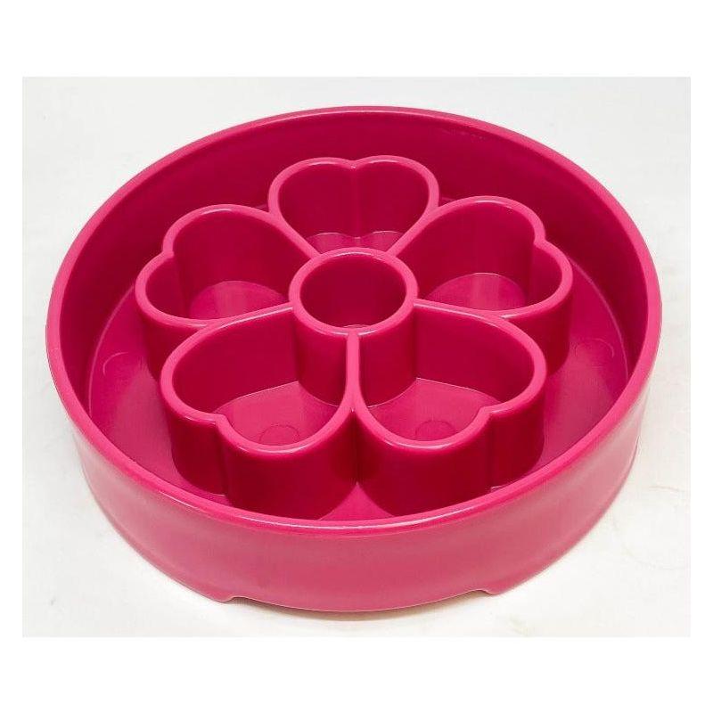 Flower Design eBowl Enrichment Slow Feeder Bowl for Dogs