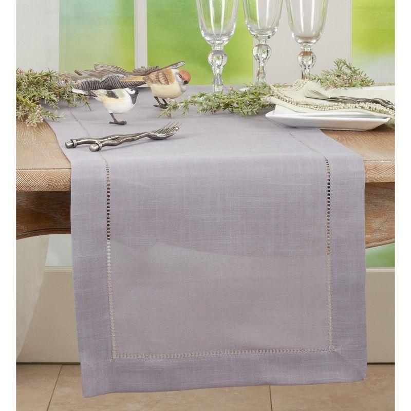 Saro Rochester Collection Solid Color Table Runner